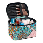 Patchwork Mandala Bohemian Pattern Print Travel Makeup Bag