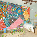 Patchwork Mandala Bohemian Pattern Print Wall Sticker