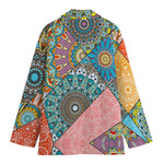 Patchwork Mandala Bohemian Pattern Print Women's Blazer