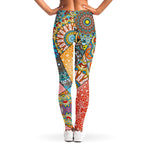 Patchwork Mandala Bohemian Pattern Print Women's Leggings