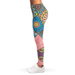 Patchwork Mandala Bohemian Pattern Print Women's Leggings