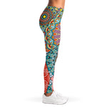 Patchwork Mandala Bohemian Pattern Print Women's Leggings
