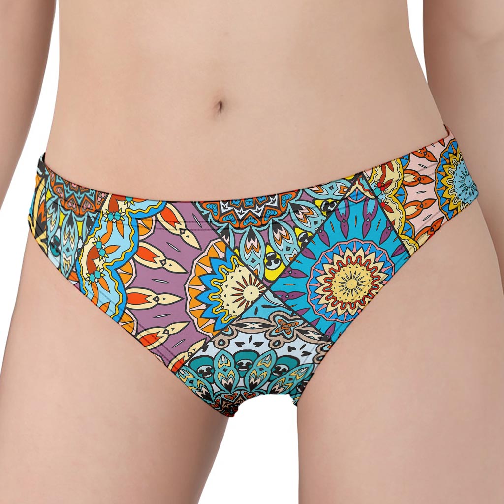 Patchwork Mandala Bohemian Pattern Print Women's Panties