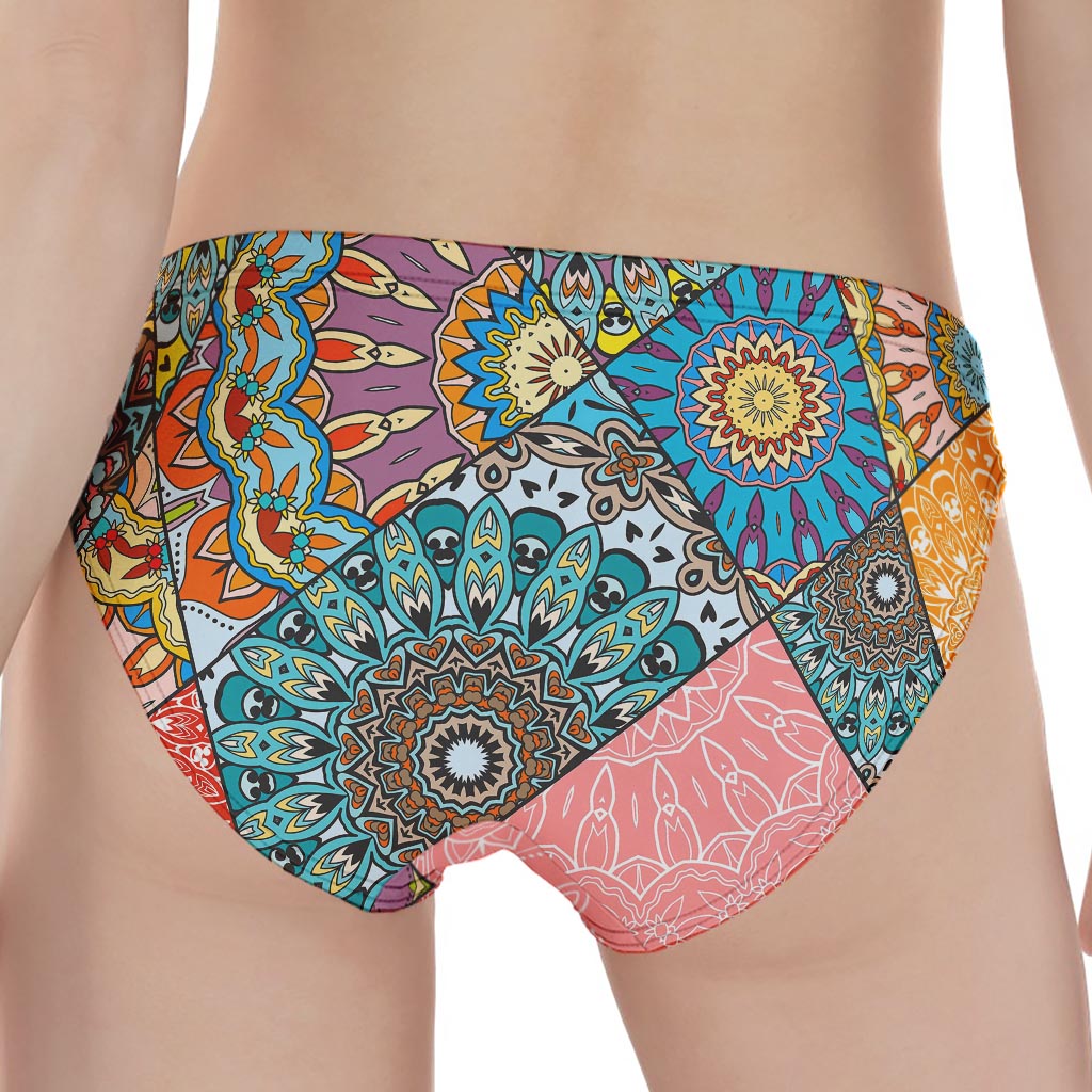 Patchwork Mandala Bohemian Pattern Print Women's Panties