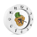 Patrick's Day Golden Retriever Print Alarm Clock