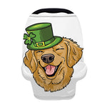 Patrick's Day Golden Retriever Print Baby Seat Cover