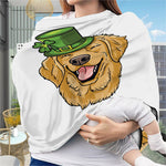 Patrick's Day Golden Retriever Print Baby Seat Cover