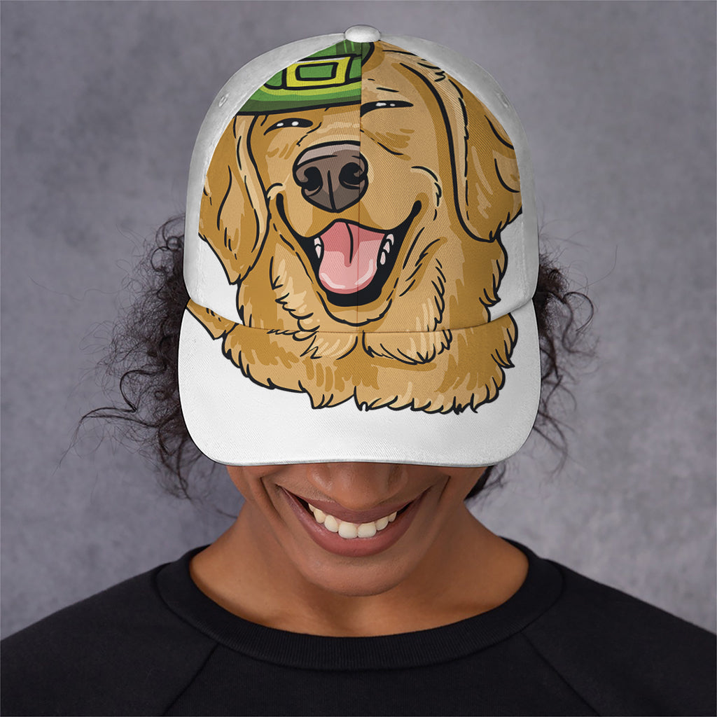 Patrick's Day Golden Retriever Print Baseball Cap