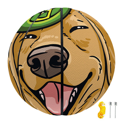 Patrick's Day Golden Retriever Print Basketball