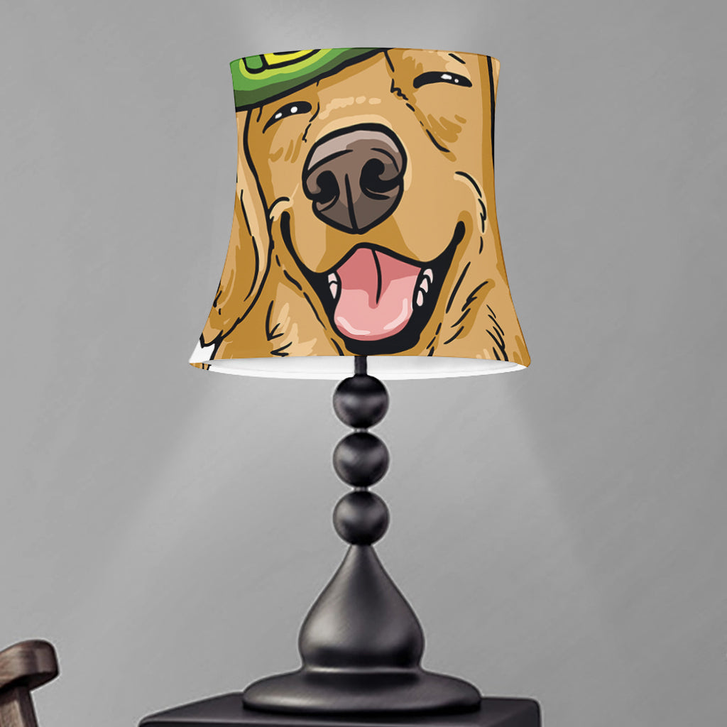 Patrick's Day Golden Retriever Print Bell Lamp Shade