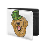 Patrick's Day Golden Retriever Print Bifold Wallet