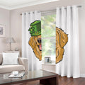 Patrick's Day Golden Retriever Print Dimout Grommet Curtains