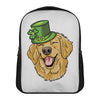 Patrick's Day Golden Retriever Print Casual Backpack