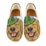 Patrick's Day Golden Retriever Print Casual Shoes