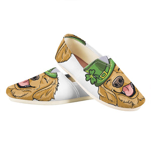 Patrick's Day Golden Retriever Print Casual Shoes