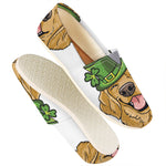 Patrick's Day Golden Retriever Print Casual Shoes