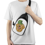 Patrick's Day Golden Retriever Print Chest Bag