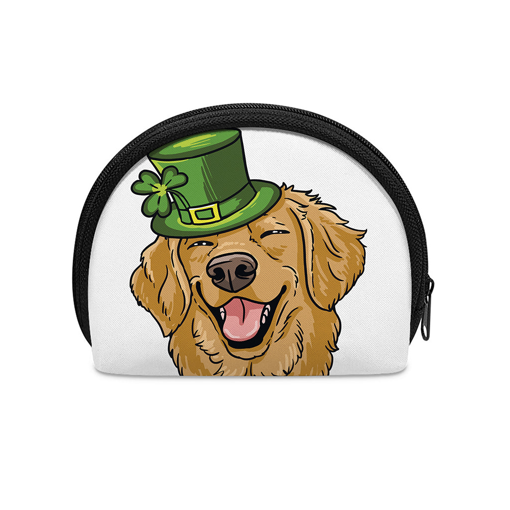 Patrick's Day Golden Retriever Print Coin Purse