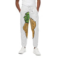 Patrick's Day Golden Retriever Print Cotton Sweatpants