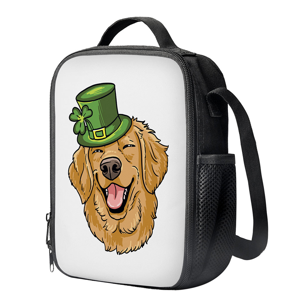 Patrick's Day Golden Retriever Print Crossbody Lunch Bag