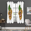 Patrick's Day Golden Retriever Print Curtain