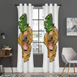 Patrick's Day Golden Retriever Print Curtain