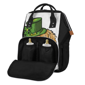 Patrick's Day Golden Retriever Print Diaper Bag