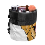Patrick's Day Golden Retriever Print Drawstring Makeup Bag