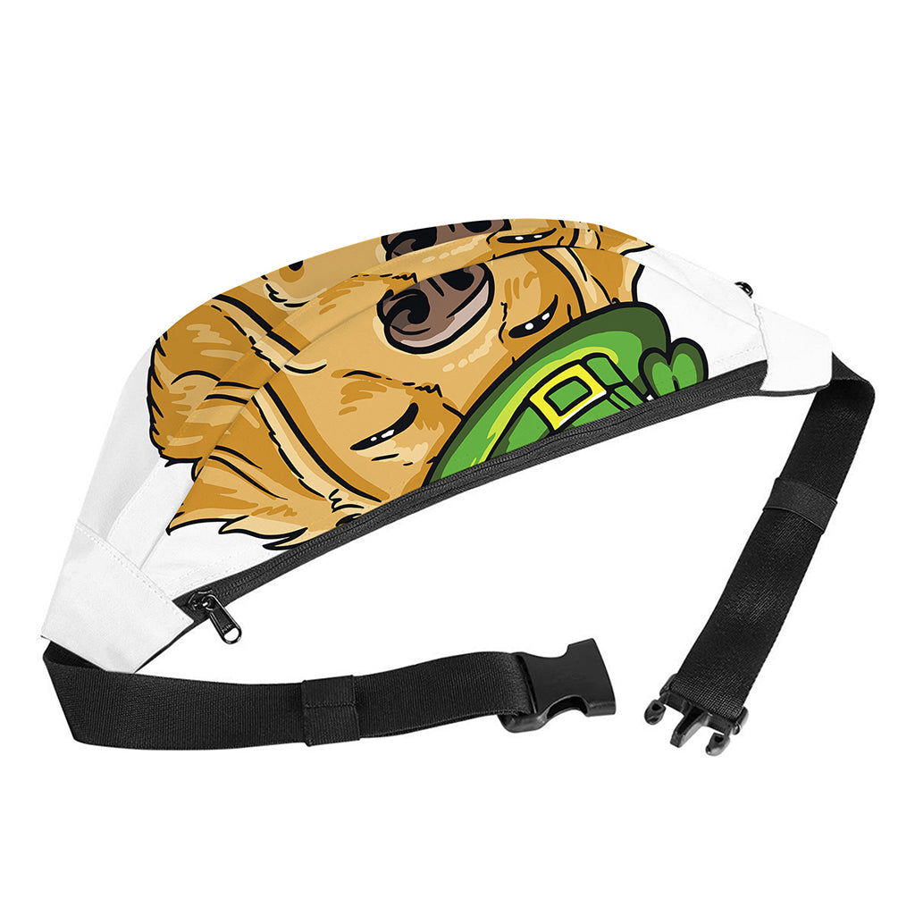 Patrick's Day Golden Retriever Print Fanny Pack