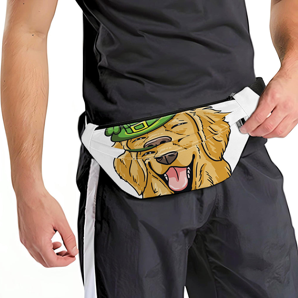 Patrick's Day Golden Retriever Print Fanny Pack