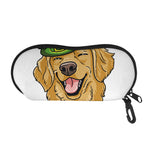 Patrick's Day Golden Retriever Print Glasses Case