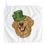 Patrick's Day Golden Retriever Print Hand Towel