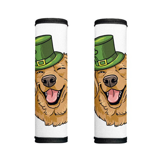 Patrick's Day Golden Retriever Print Handle Covers