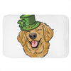 Patrick's Day Golden Retriever Print Indoor Door Mat