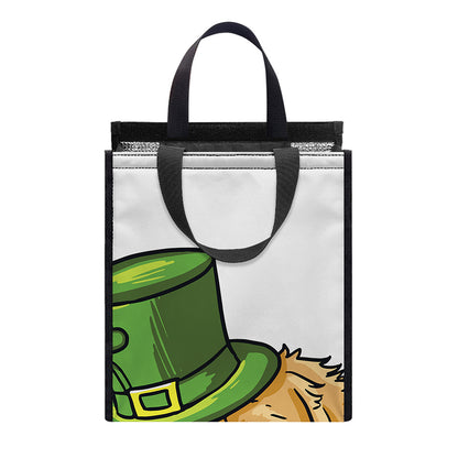 Patrick's Day Golden Retriever Print Insulated Lunch Tote