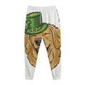 Patrick's Day Golden Retriever Print Jogger Pants