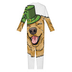 Patrick's Day Golden Retriever Print Jumpsuit