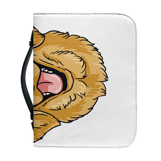 Patrick's Day Golden Retriever Print Leather Bible Cover