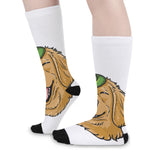 Patrick's Day Golden Retriever Print Long Socks