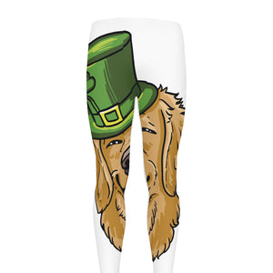 Patrick's Day Golden Retriever Print Men's leggings