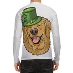 Patrick's Day Golden Retriever Print Men's Long Sleeve Rash Guard