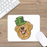 Patrick's Day Golden Retriever Print Mouse Pad