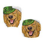 Patrick's Day Golden Retriever Print Office Chair Cover