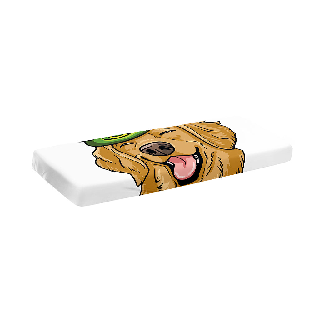 Patrick's Day Golden Retriever Print Piano Keyboard Cover
