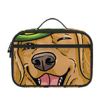 Patrick's Day Golden Retriever Print Portable Lunch Bag