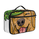 Patrick's Day Golden Retriever Print Portable Lunch Bag