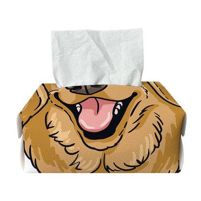 Patrick's Day Golden Retriever Print Rectangle Tissue Box Cover