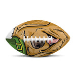 Patrick's Day Golden Retriever Print Rugby Ball