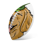 Patrick's Day Golden Retriever Print Rugby Ball