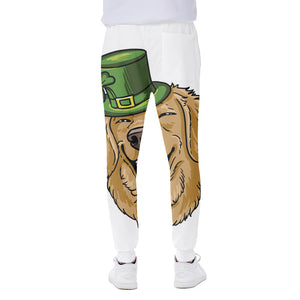 Patrick's Day Golden Retriever Print Scuba Joggers